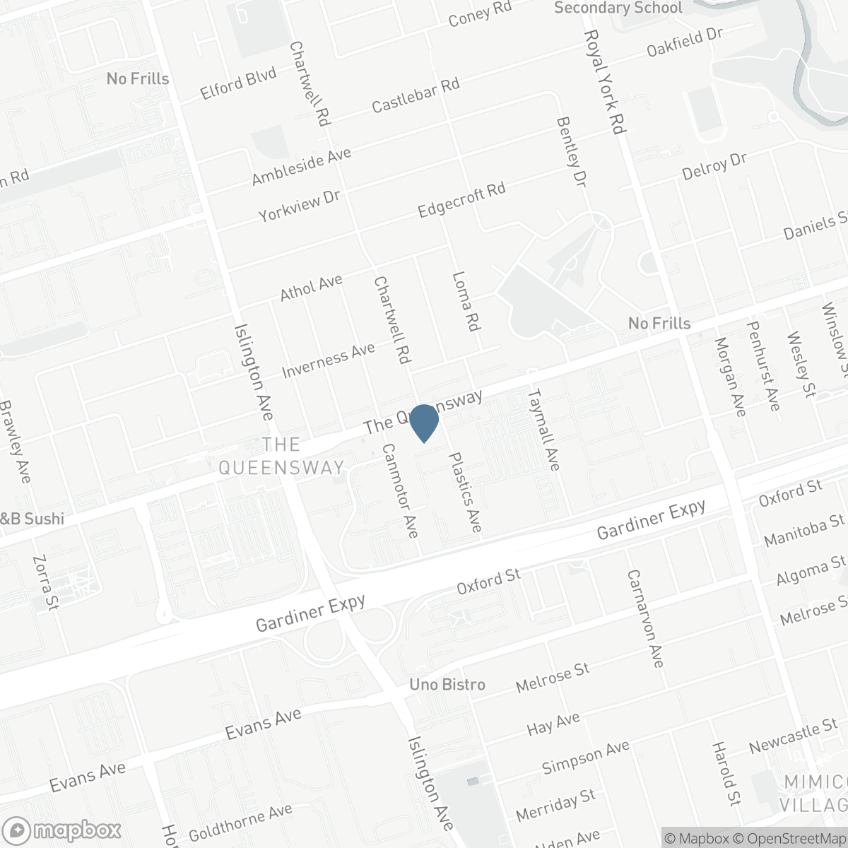 502 - 859 THE QUEENSWAY, Toronto, Ontario M8Z 1N8